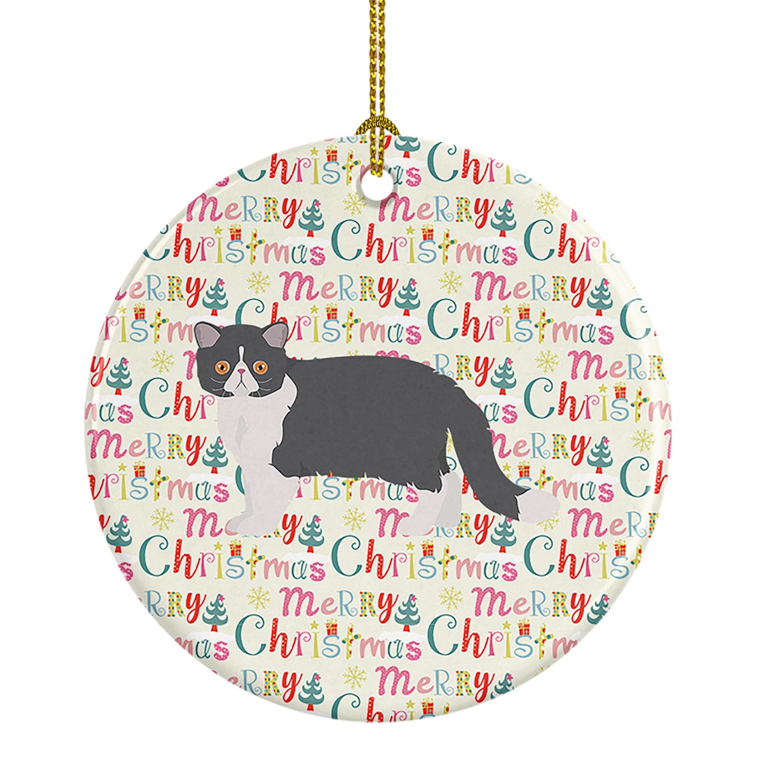Buy this Exotic Shorthair #2 Cat Christmas Ceramic Ornament