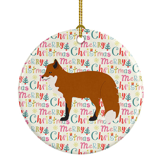 Buy this Red Fox Christmas Ceramic Ornament