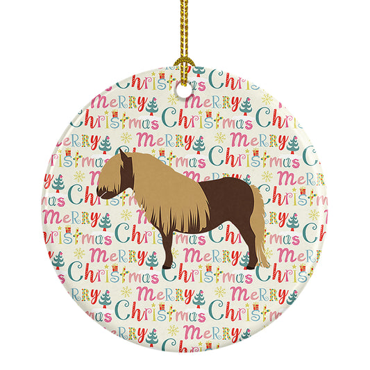 Buy this Shetland Pony Horse Christmas Ceramic Ornament