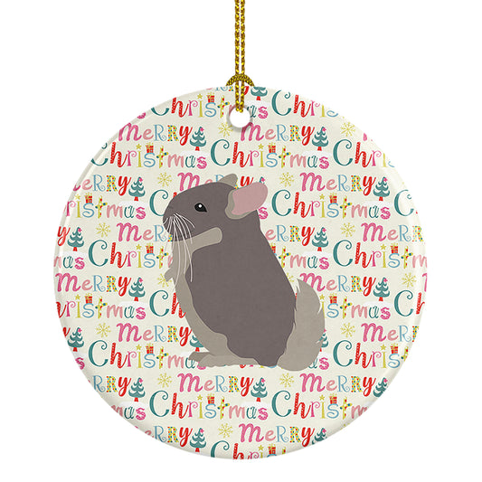 Buy this Beige Wellman Chinchilla Christmas Ceramic Ornament