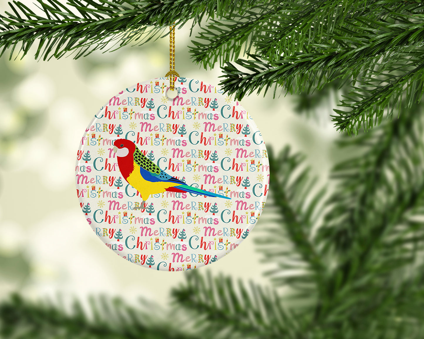 Rosella Christmas Ceramic Ornament