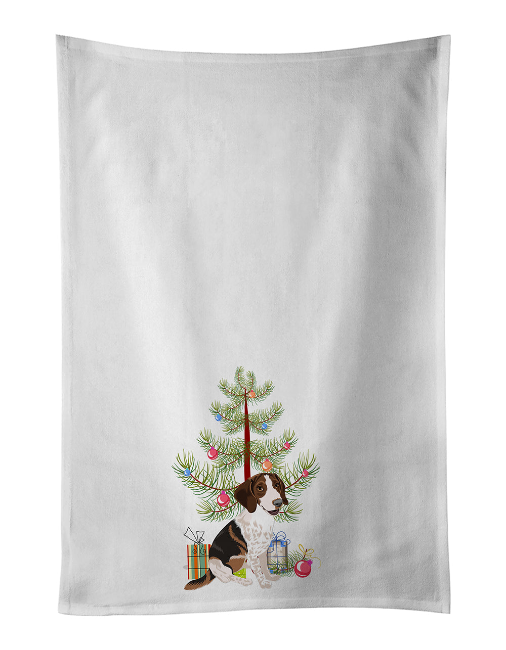 Buy this Beagle Tricolor Mottled Christmas Kitchen Towel Set of 2