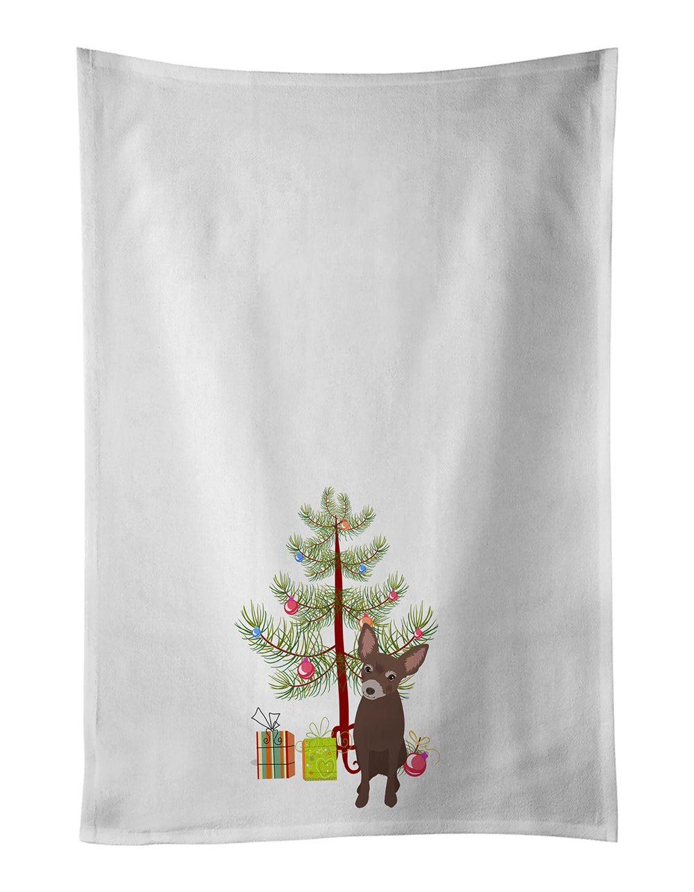 Buy this Chihuahua Chocolate #2 Christmas Kitchen Towel Set of 2