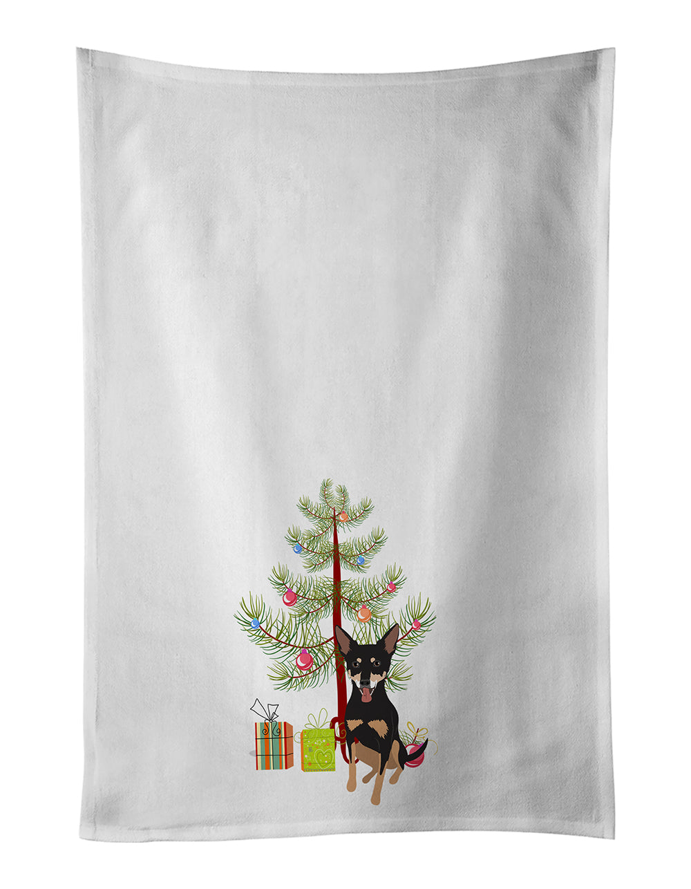 Buy this Chihuahua Tricolor #1 Christmas Kitchen Towel Set of 2