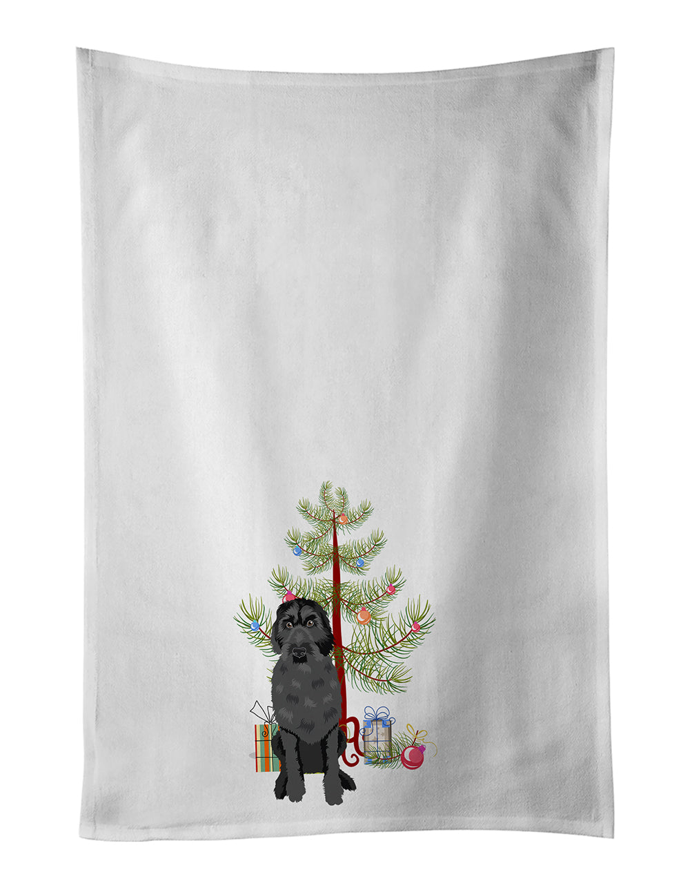 Buy this Doodle Black #3 Christmas Kitchen Towel Set of 2