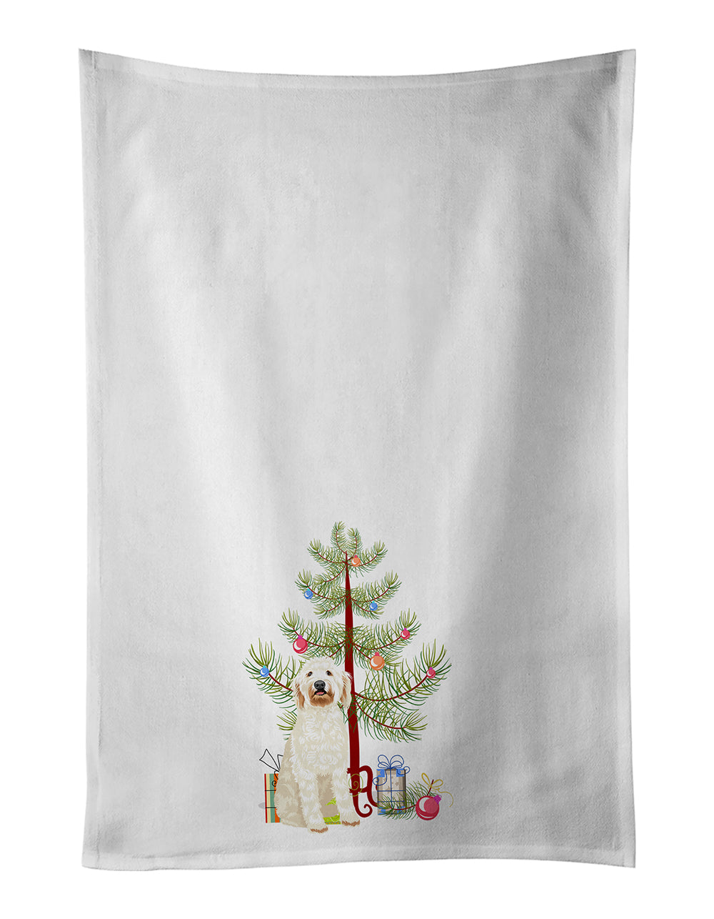 Buy this Doodle Cream #6 Christmas Kitchen Towel Set of 2