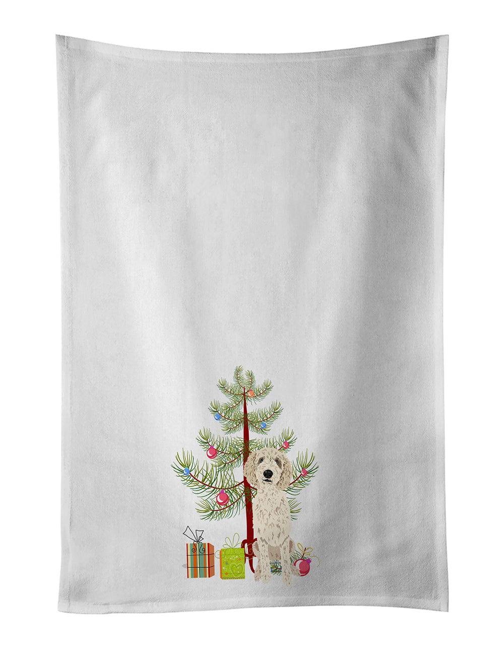 Buy this Doodle Cream #7 Christmas Kitchen Towel Set of 2