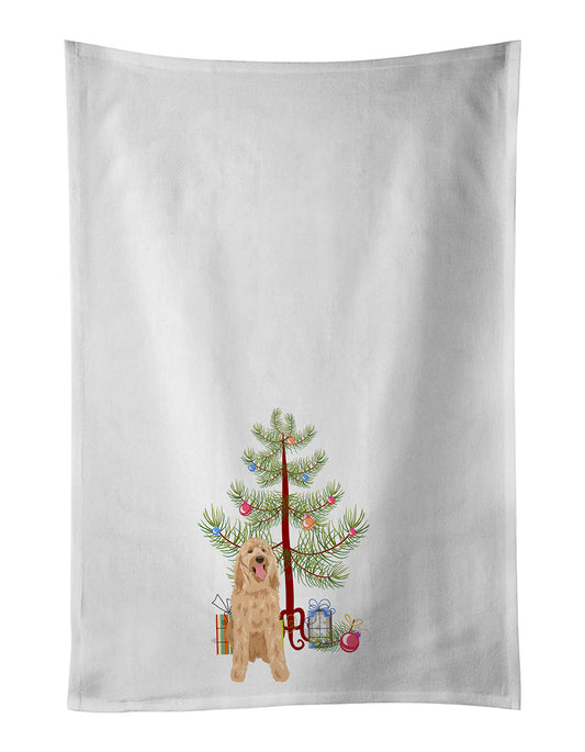 Buy this Doodle Fawn #3 Christmas Kitchen Towel Set of 2
