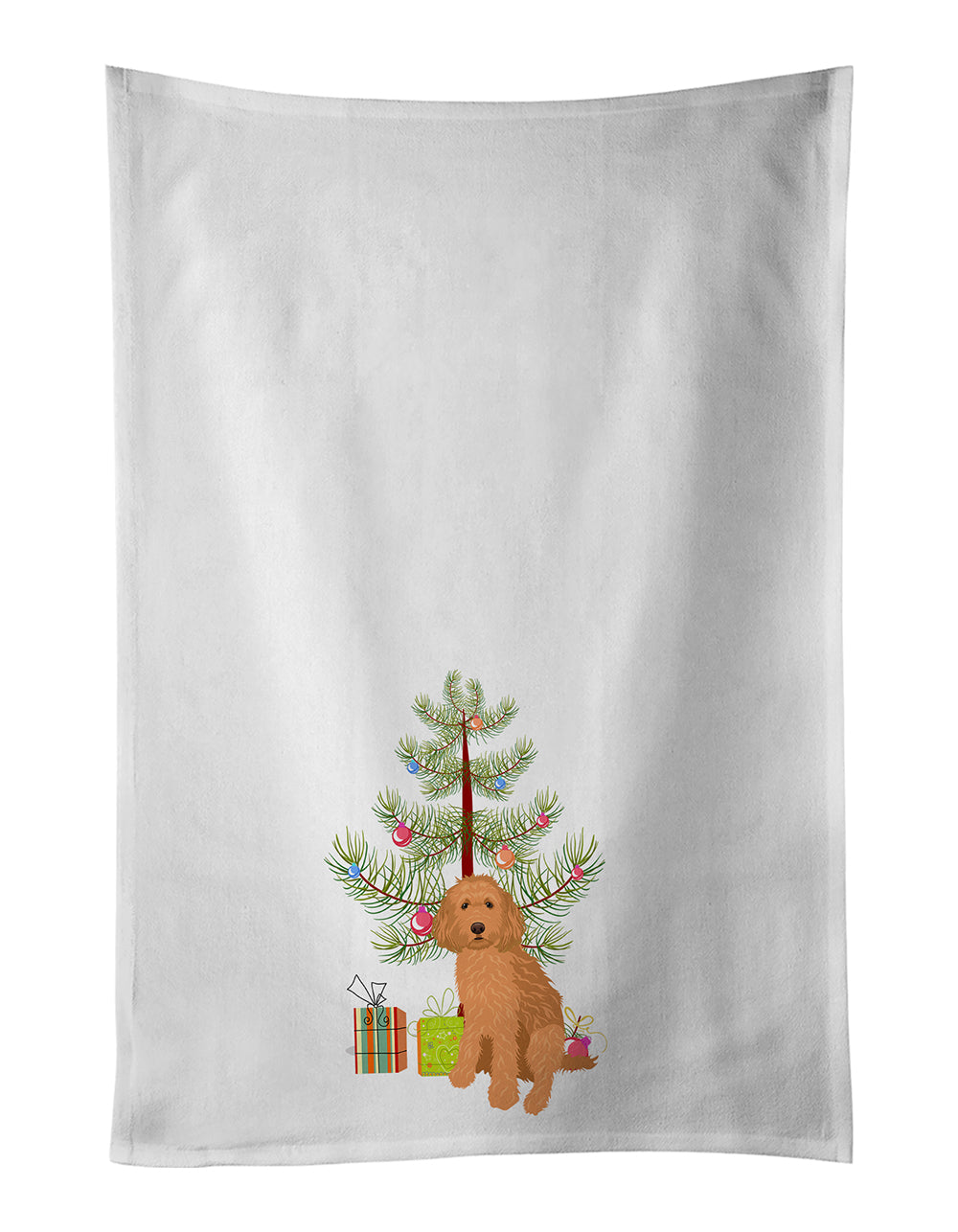 Buy this Doodle Red #1 Christmas Kitchen Towel Set of 2