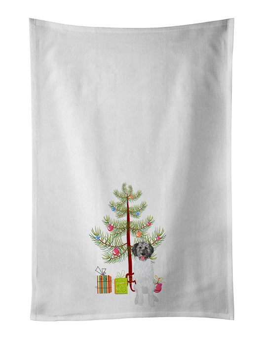 Buy this Doodle Silver #3 Christmas Kitchen Towel Set of 2