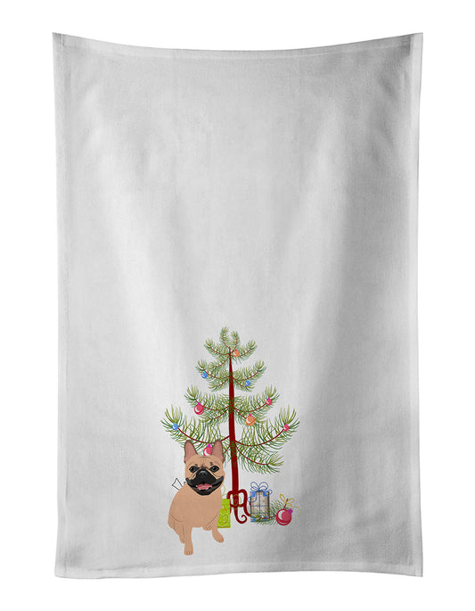 Buy this French Bulldog Fawn #2 Christmas Kitchen Towel Set of 2