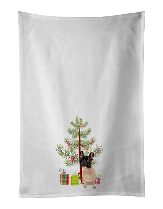 Buy this French Bulldog Fawn #3 Christmas Kitchen Towel Set of 2