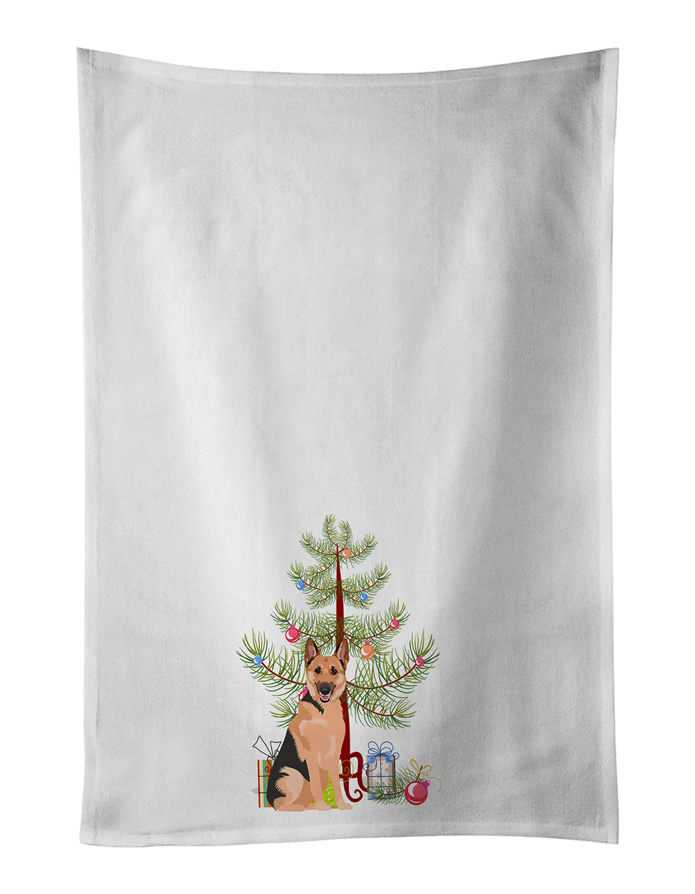 Buy this German Shepherd Black and Tan #1 Christmas Kitchen Towel Set of 2