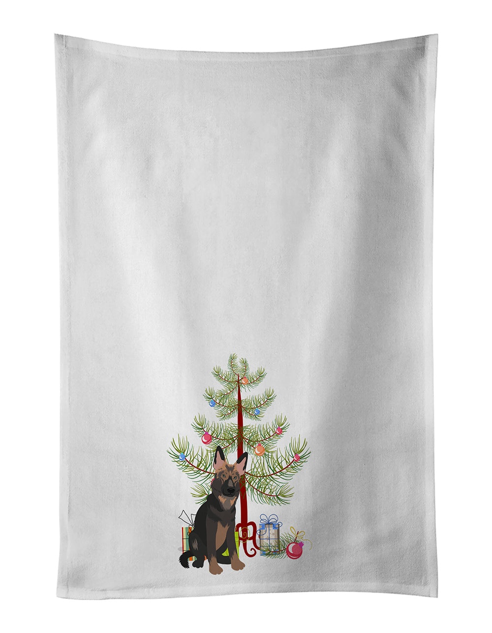 Buy this German Shepherd Puppy Christmas Kitchen Towel Set of 2