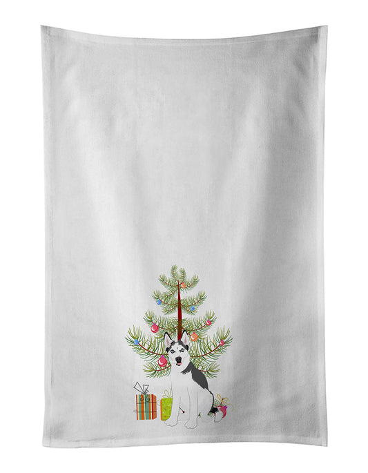 Buy this Siberian Husky Puppy Christmas Kitchen Towel Set of 2