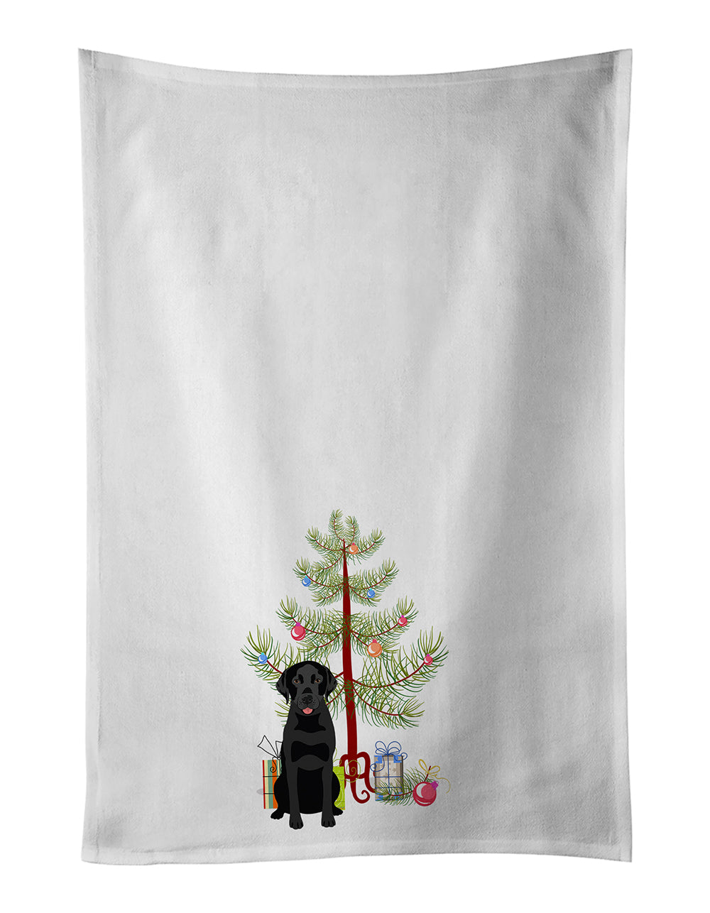 Buy this Labrador Retriever Black #3 Christmas Kitchen Towel Set of 2