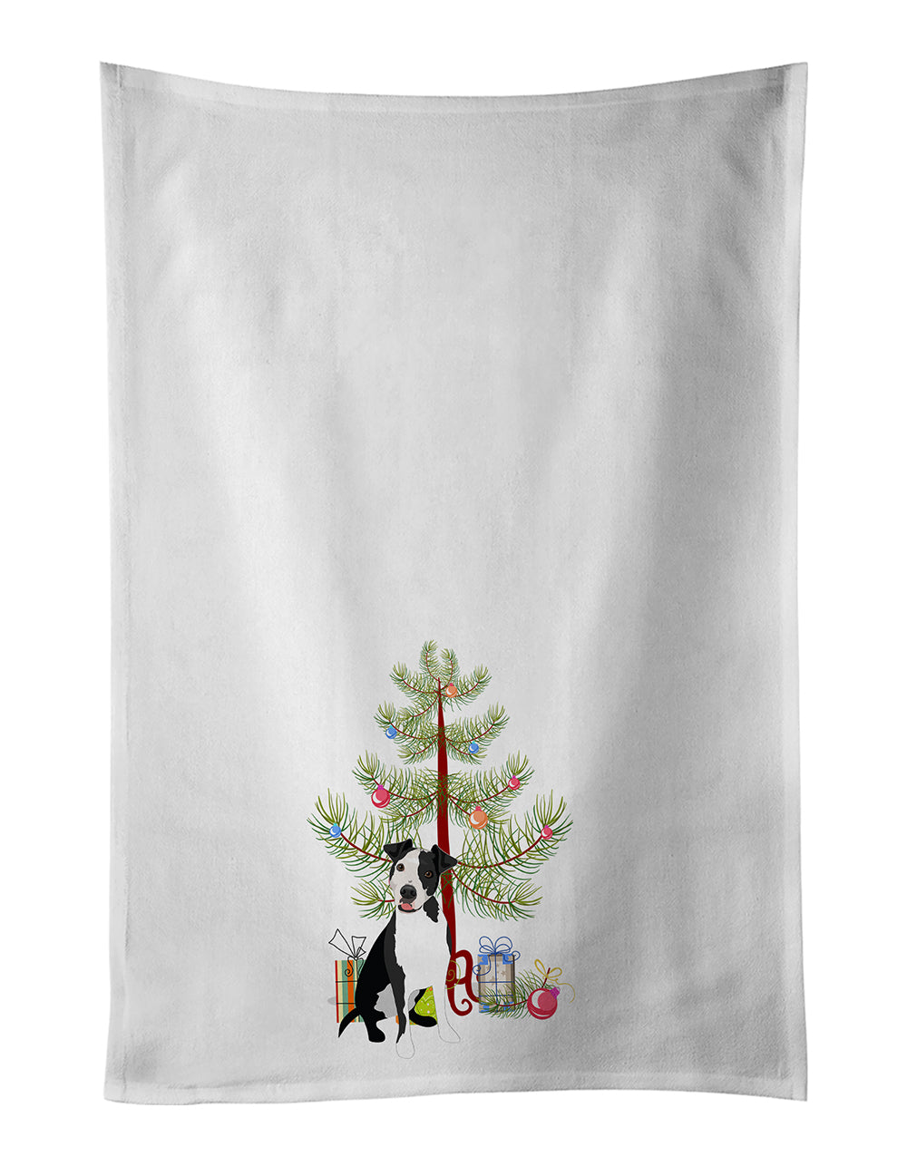 Buy this Pit Bull Black #2 Christmas Kitchen Towel Set of 2