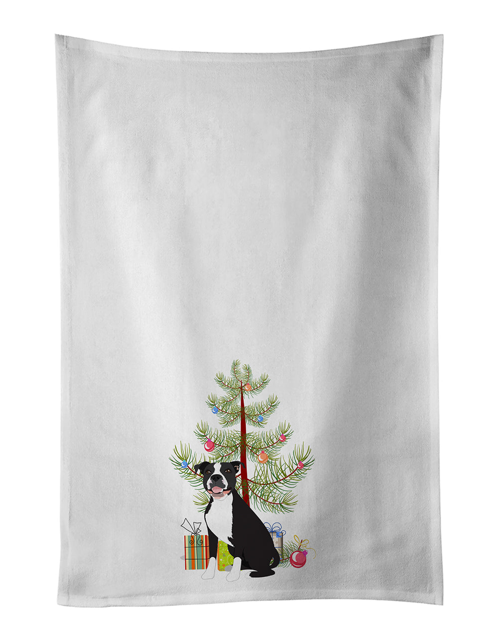 Buy this Pit Bull Black #3 Christmas Kitchen Towel Set of 2