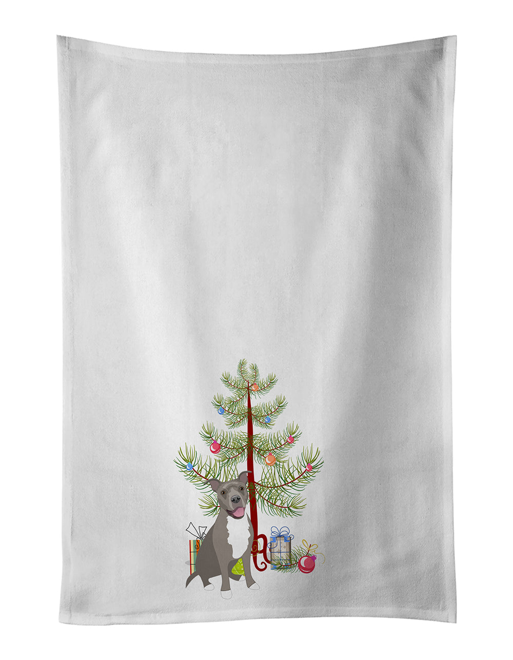 Buy this Pit Bull Blue #1 Christmas Kitchen Towel Set of 2