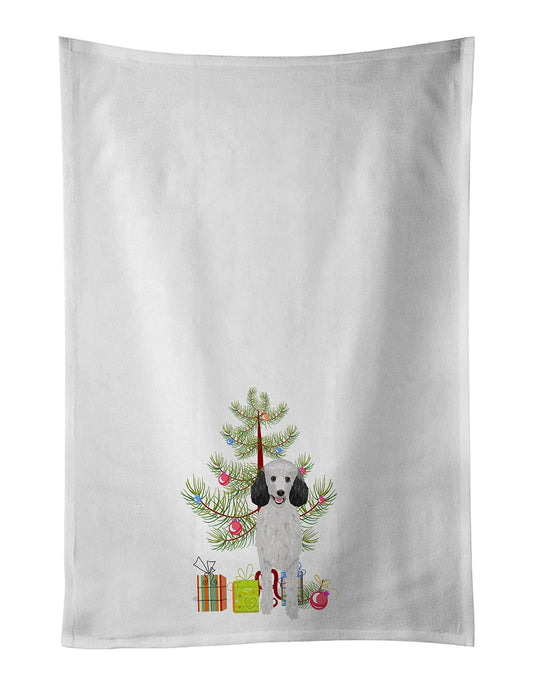 Buy this Poodle Standard Silver Christmas Kitchen Towel Set of 2