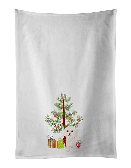 Buy this Poodle Toy White Christmas Kitchen Towel Set of 2