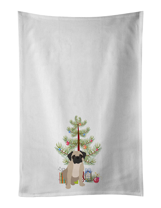 Buy this Pug Fawn #3 Christmas Kitchen Towel Set of 2