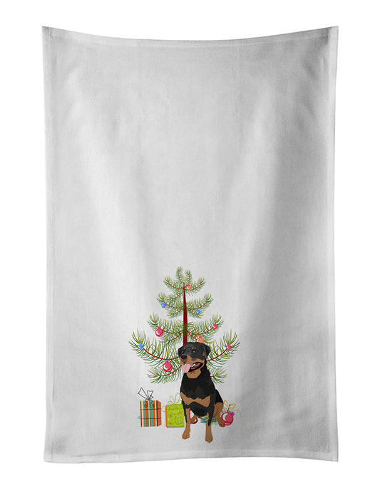 Buy this Rottweiler Black and Tan #1 Christmas Kitchen Towel Set of 2