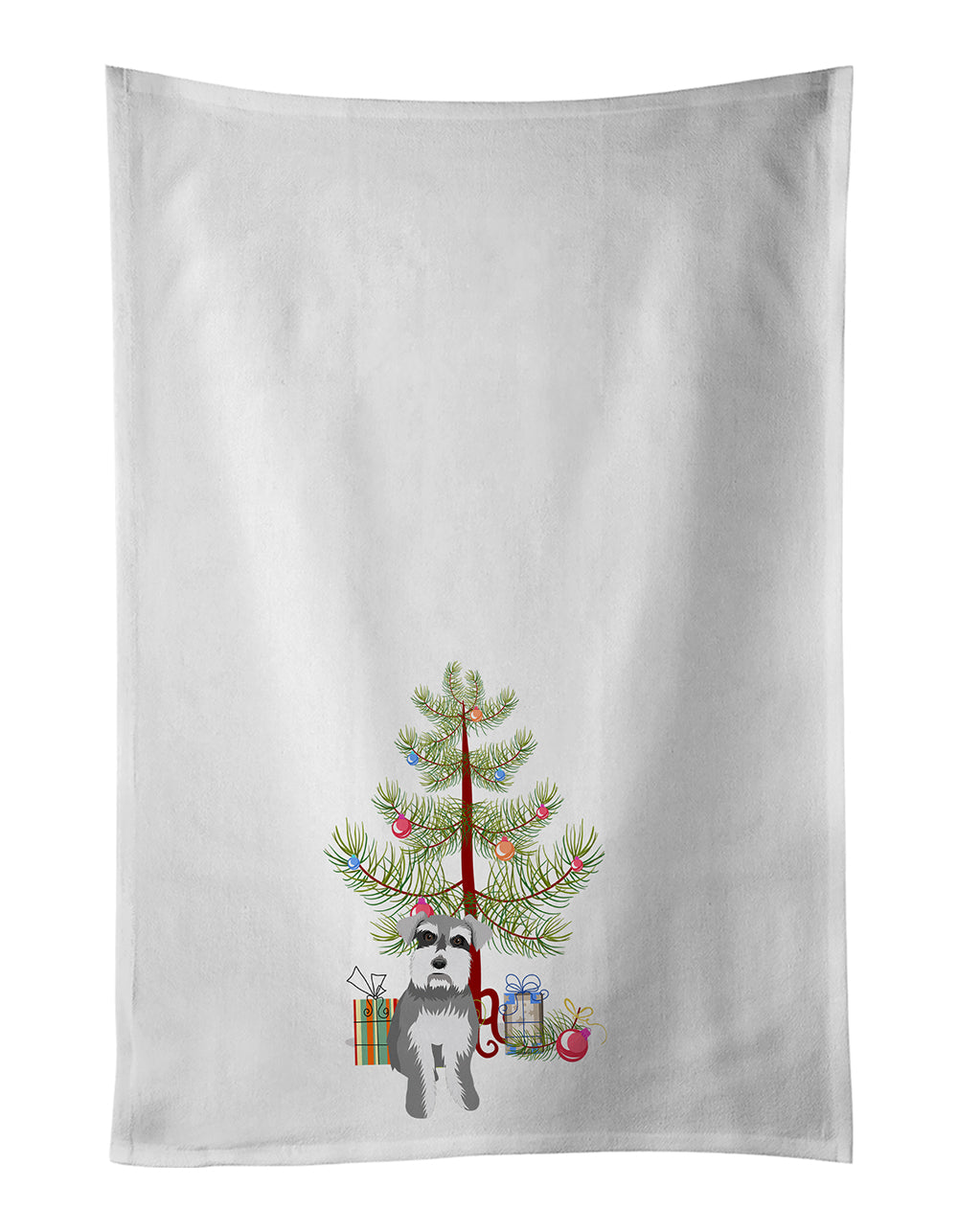 Buy this Schnauzer Salt and Pepper #1 Christmas Kitchen Towel Set of 2