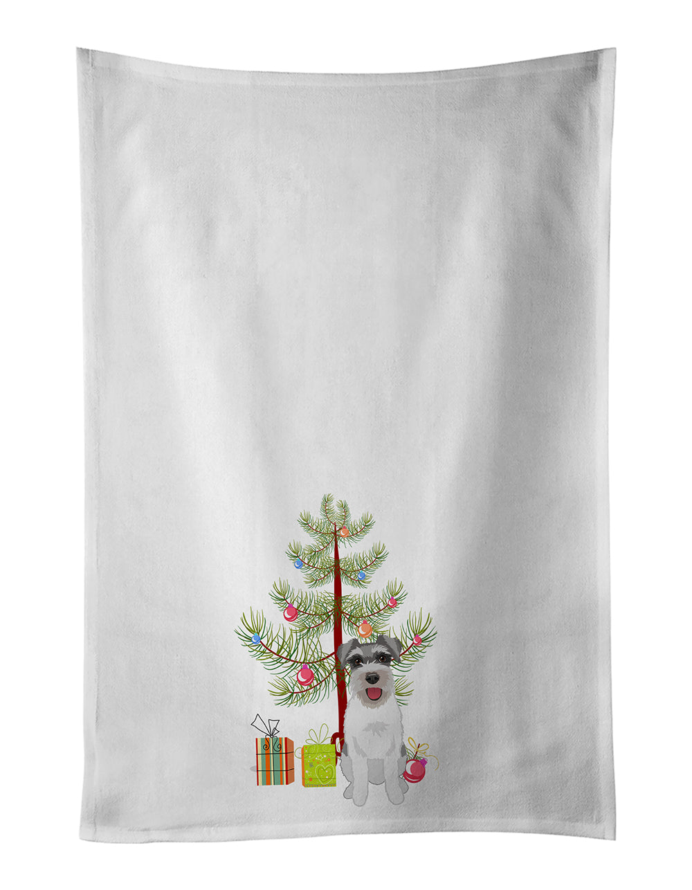 Buy this Schnauzer Salt and Pepper #3 Christmas Kitchen Towel Set of 2