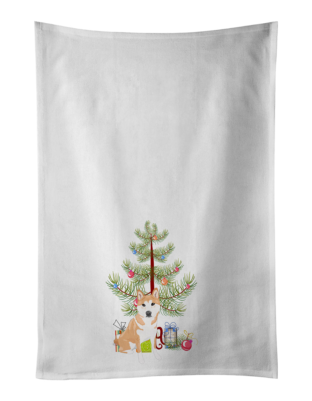 Buy this Shiba Inu Red #2 Christmas Kitchen Towel Set of 2