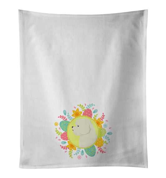 Buy this Bichon Frise Easter Kitchen Towel Set of 2