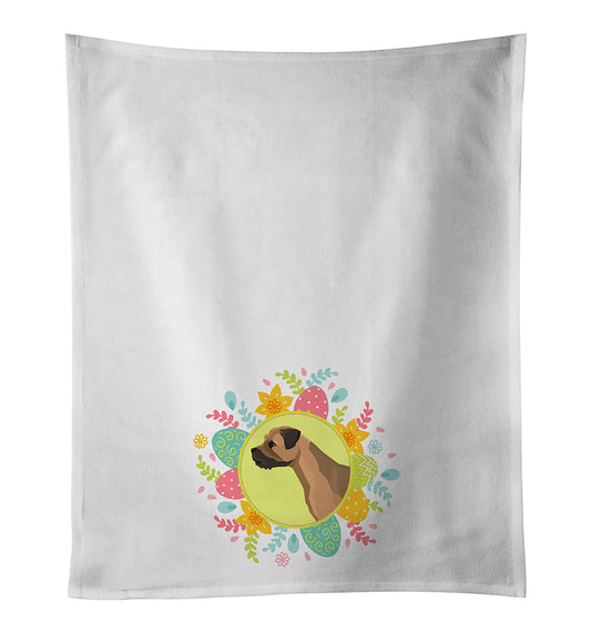 Buy this Border Terrier Easter Kitchen Towel Set of 2