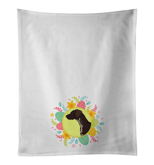 Buy this German Shorthaired Pointer Easter Kitchen Towel Set of 2