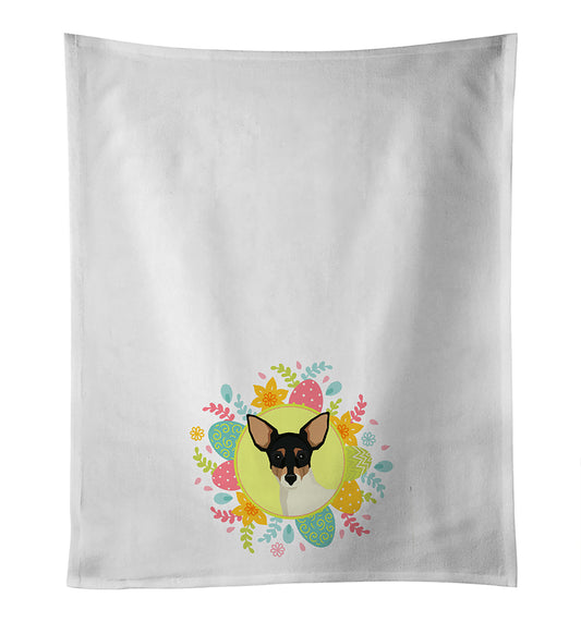 Buy this Toy Fox Terrier Easter Kitchen Towel Set of 2