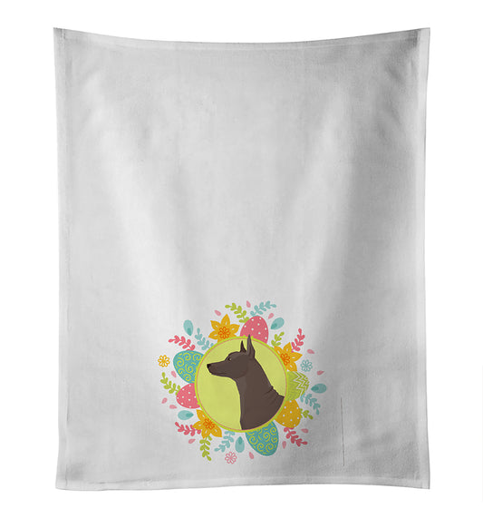 Buy this Mexican Hairless Dog Xolo Easter Kitchen Towel Set of 2
