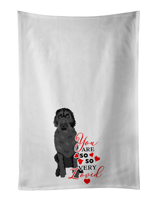 Buy this Doodle Black #3 so Loved Kitchen Towel Set of 2