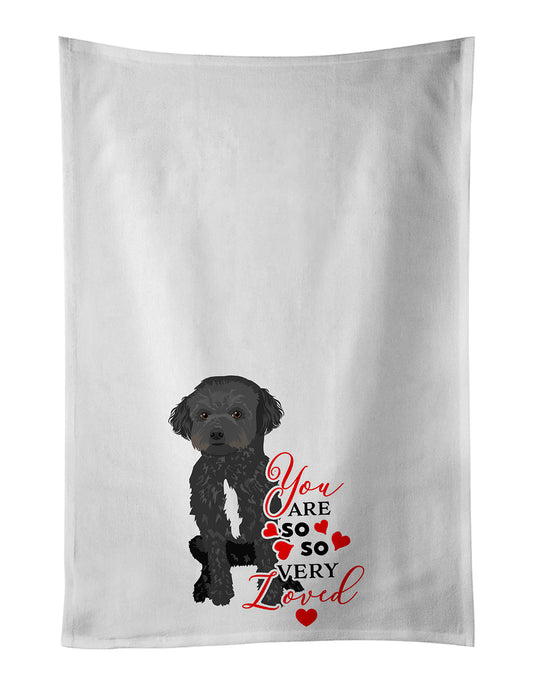 Buy this Doodle Black and White #1 so Loved Kitchen Towel Set of 2