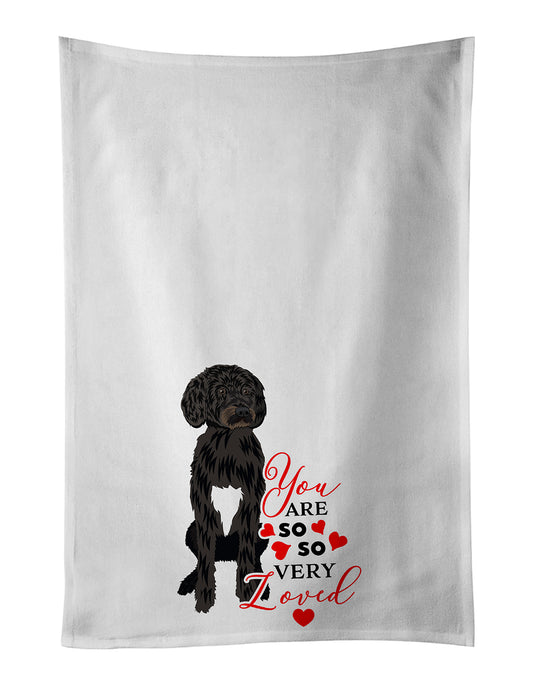 Buy this Doodle Black and White #2 so Loved Kitchen Towel Set of 2