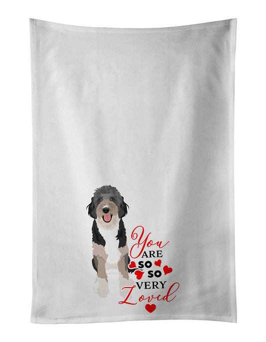 Buy this Doodle Black Tricolor #1 so Loved Kitchen Towel Set of 2