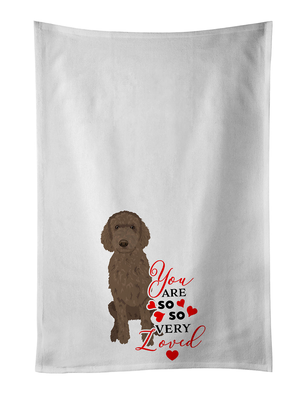 Buy this Doodle Chocolate #2 so Loved Kitchen Towel Set of 2
