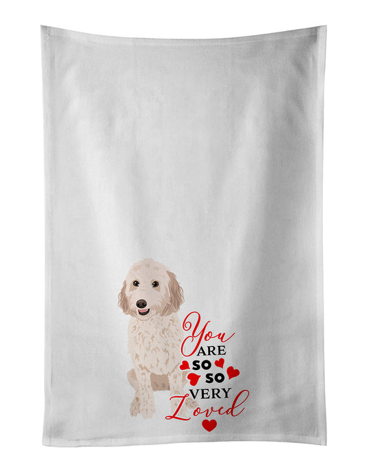 Buy this Doodle Cream #1 so Loved Kitchen Towel Set of 2