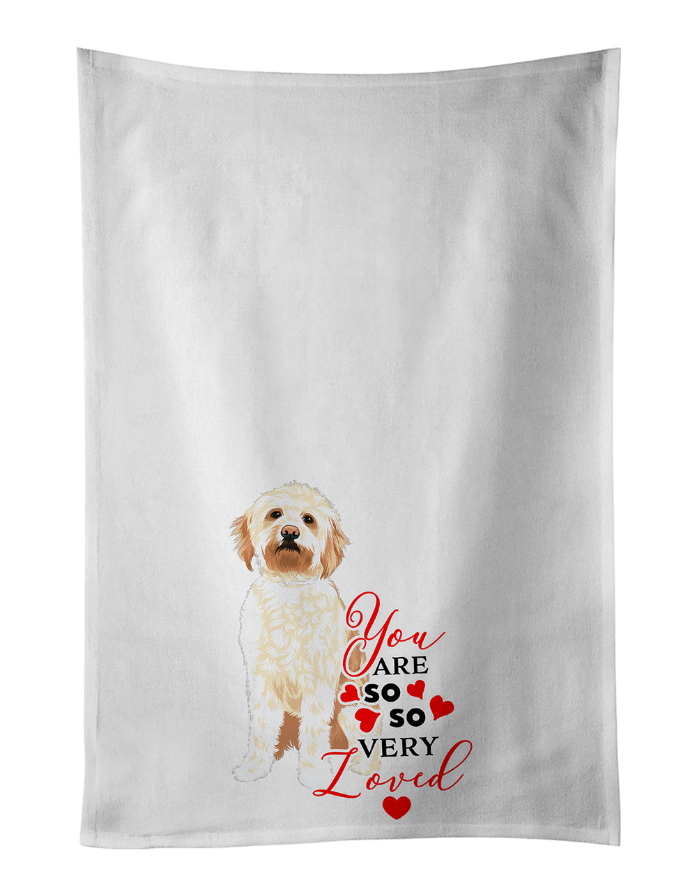 Buy this Doodle Red #2 so Loved Kitchen Towel Set of 2