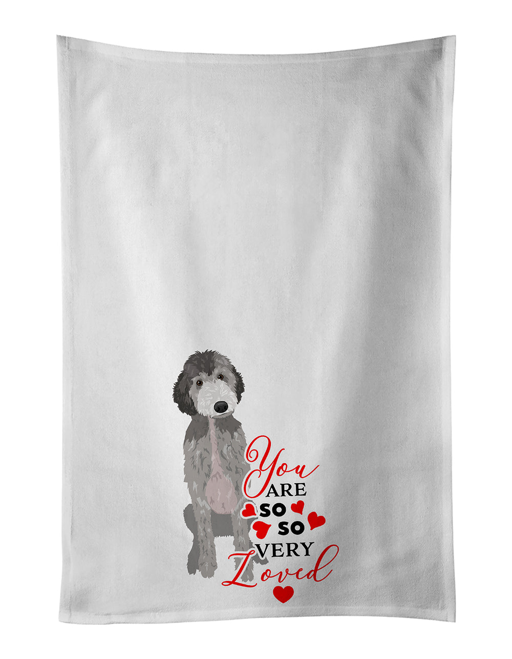 Buy this Doodle Silver #1 so Loved Kitchen Towel Set of 2