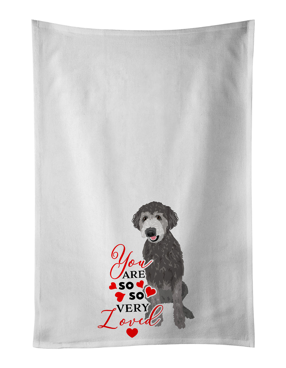 Buy this Doodle Silver #2 so Loved Kitchen Towel Set of 2