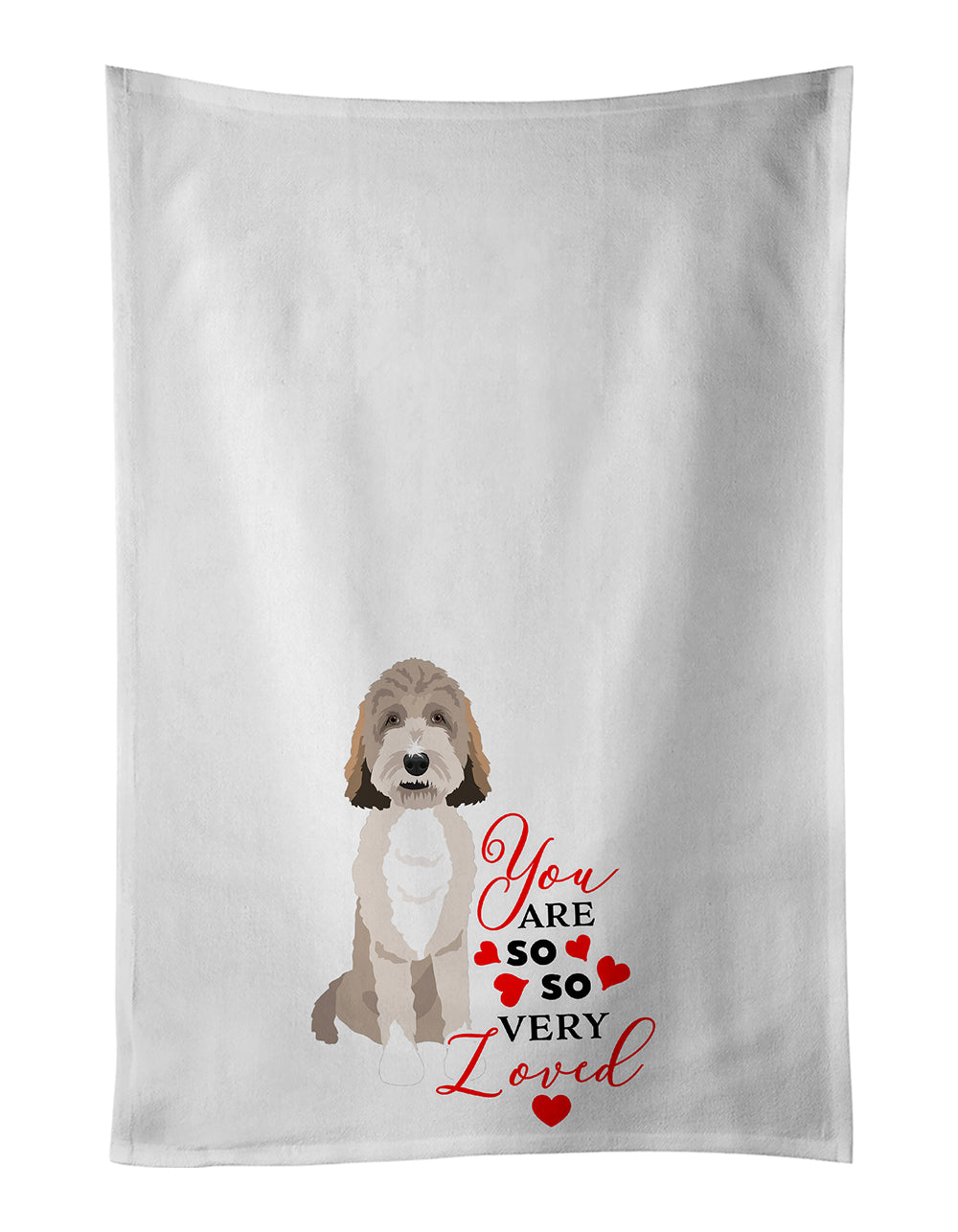 Buy this Doodle Tricolor #1 so Loved Kitchen Towel Set of 2