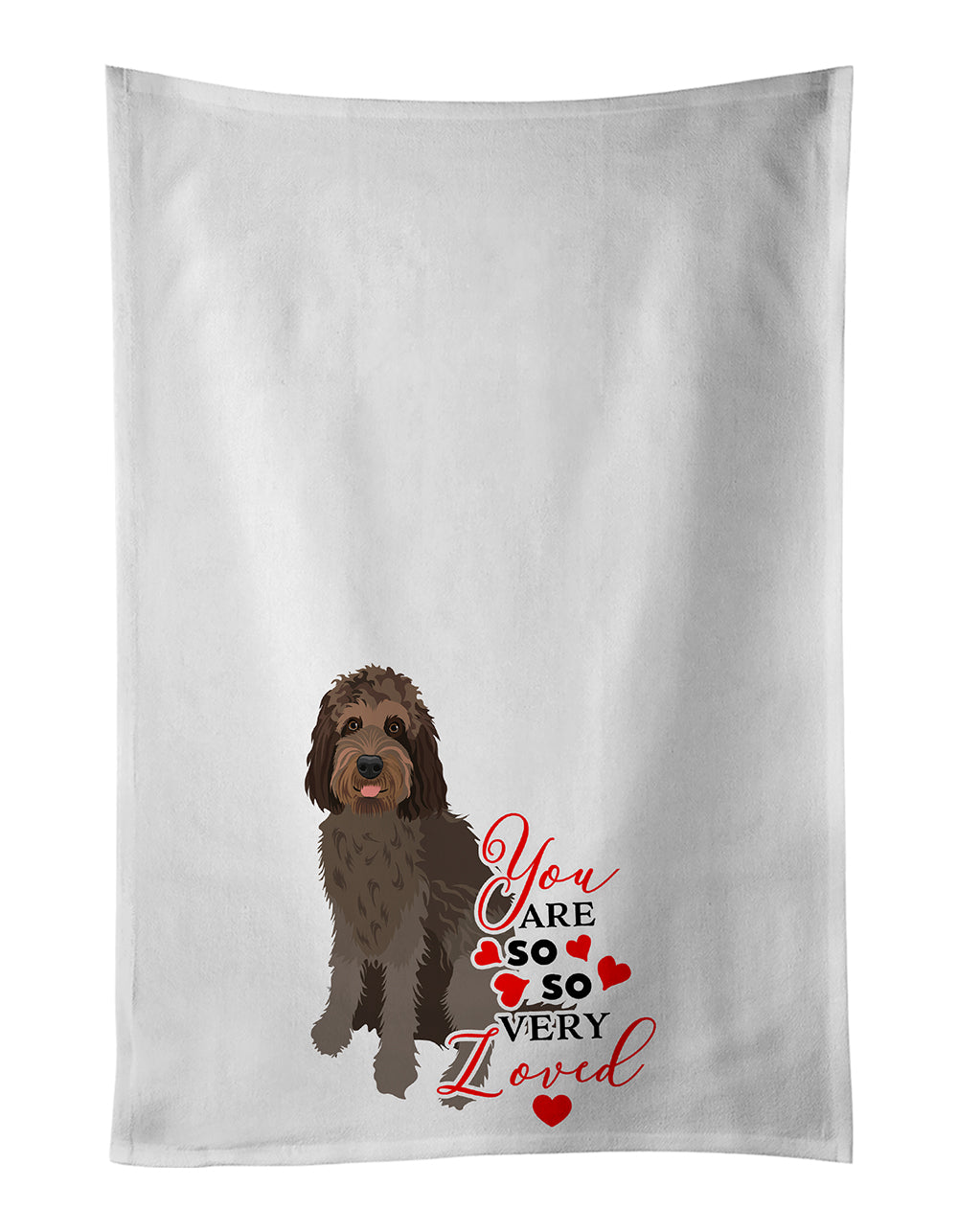 Buy this Doodle Tricolor #3 so Loved Kitchen Towel Set of 2