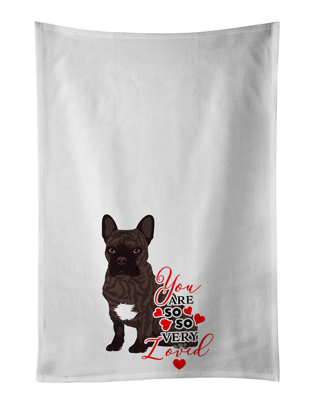 Buy this French Bulldog Brindle #1 so Loved Kitchen Towel Set of 2