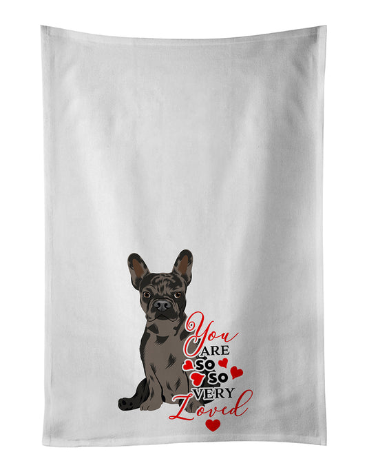 Buy this French Bulldog Chocolate so Loved Kitchen Towel Set of 2