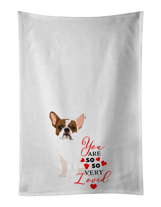 Buy this French Bulldog White #2 so Loved Kitchen Towel Set of 2