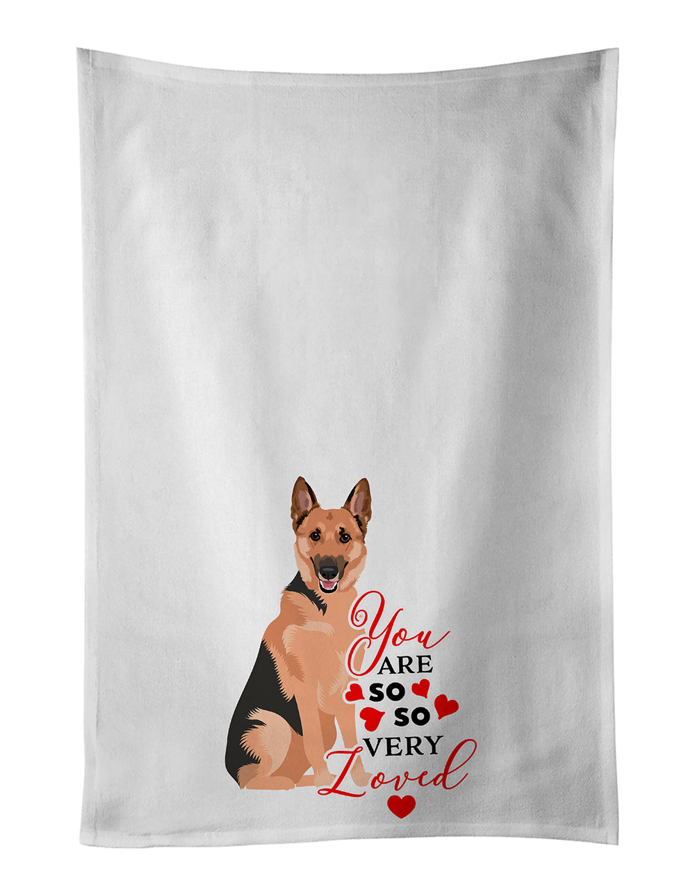 Buy this German Shepherd Black and Tan #1 so Loved Kitchen Towel Set of 2